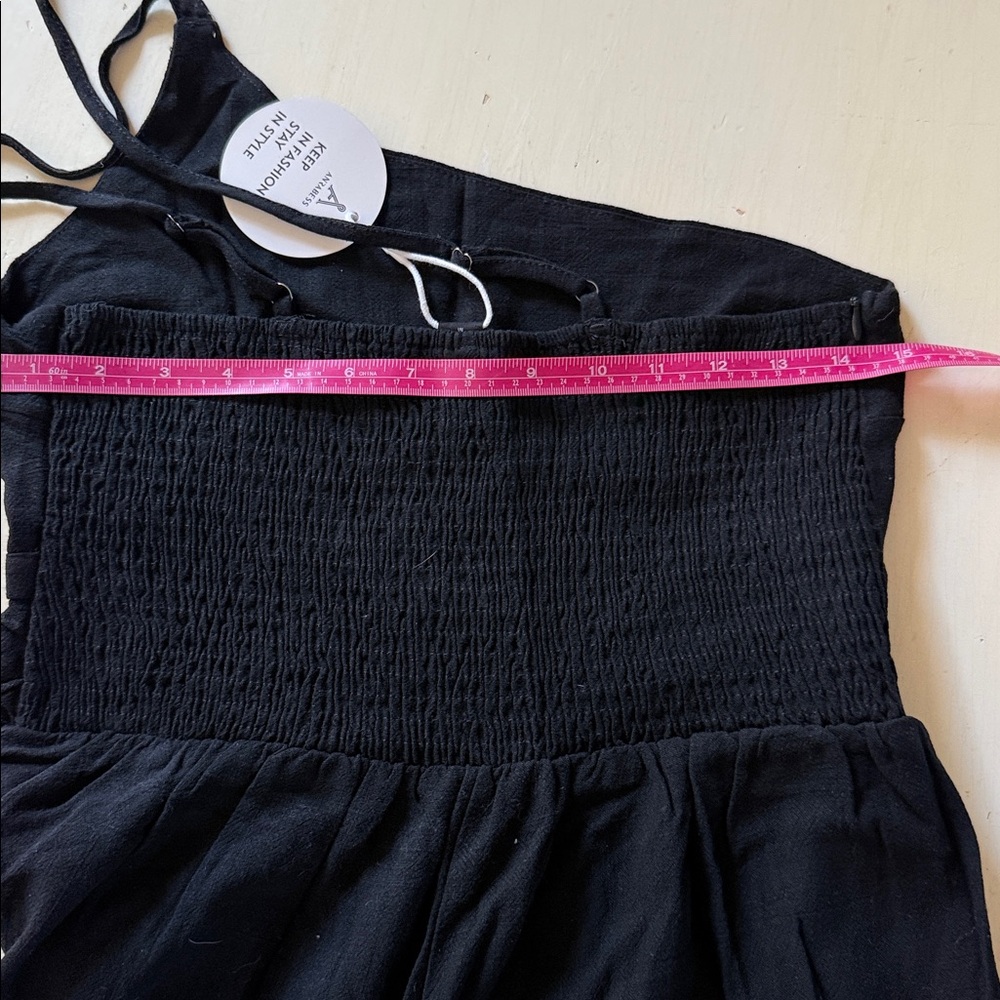 *NWT - Antares’s - Black Sleeveless Wide-Leg Jumpsuit (sz med) - Picture 6 of 6